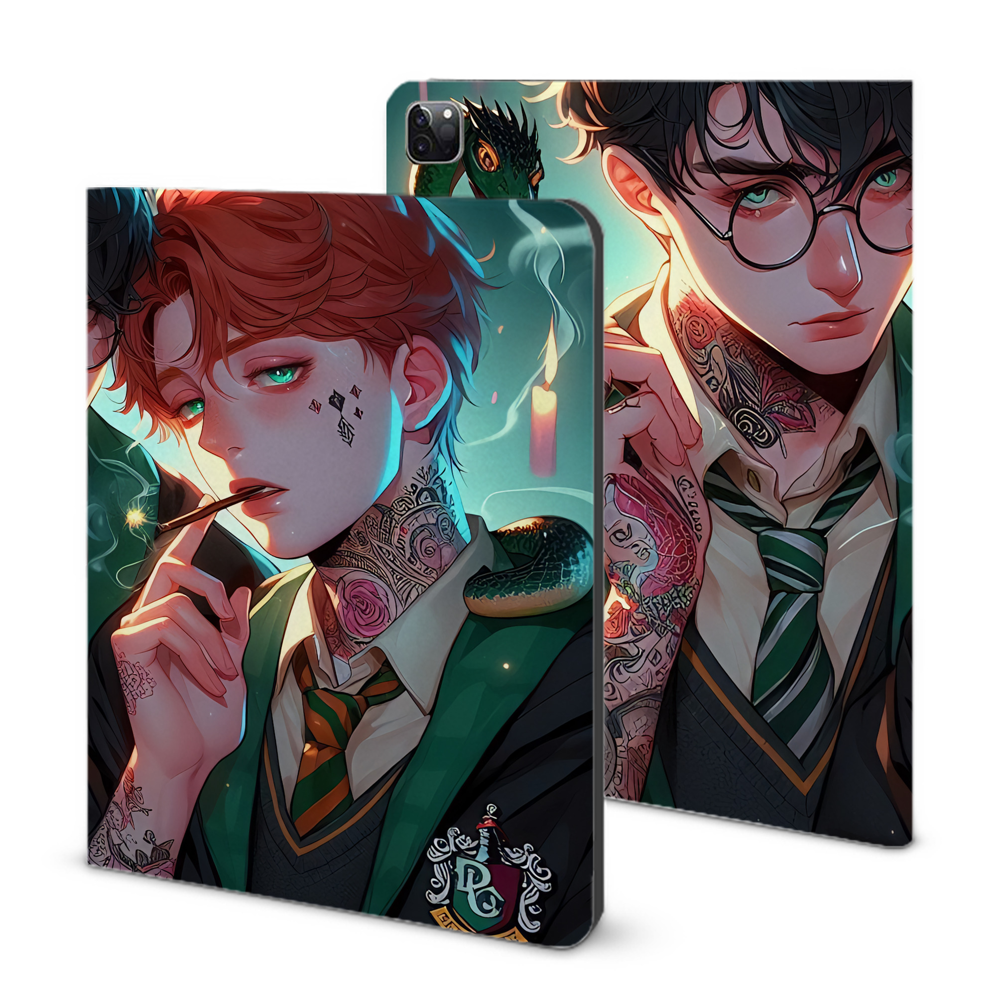 （画像用） Harry Potter ハリー・ポッターシリーズ IPad ケース ブック型 PUレザー TPU 耐衝撃 軽量 薄型 ペン収納なし 全面保護 IPad 各モデル対応